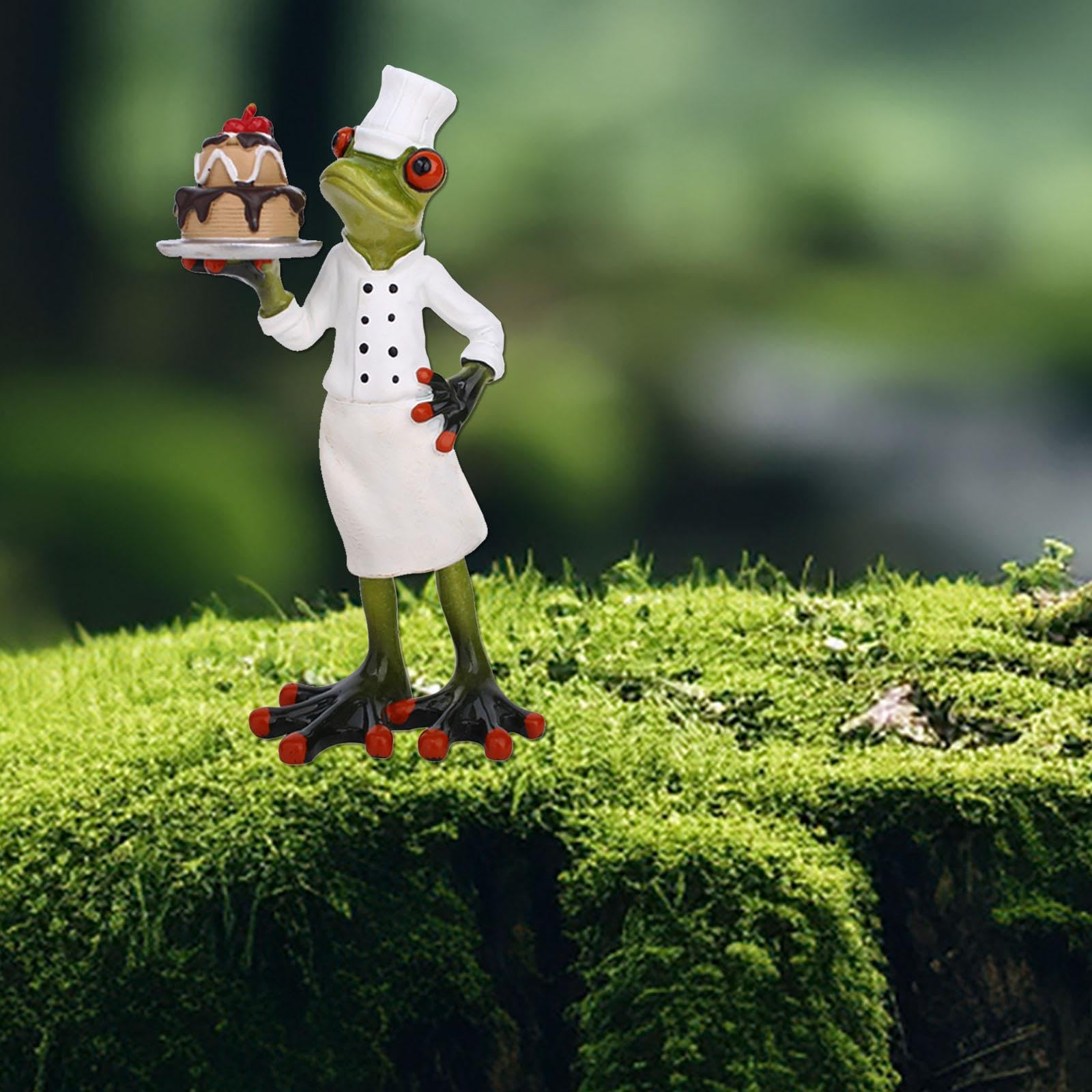 Amazon.co.jp: TISHITA カエルの像 現代的な彫刻 デスク用飾り品